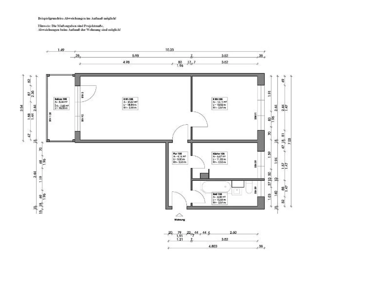2 Zimmer Wohnung mit 52 m² in Halle (Saale) – Bild 5