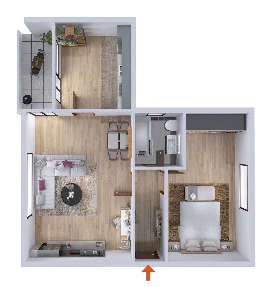 2 Zimmer Wohnung mit 56 m² in Landau in der Pfalz – Bild 7