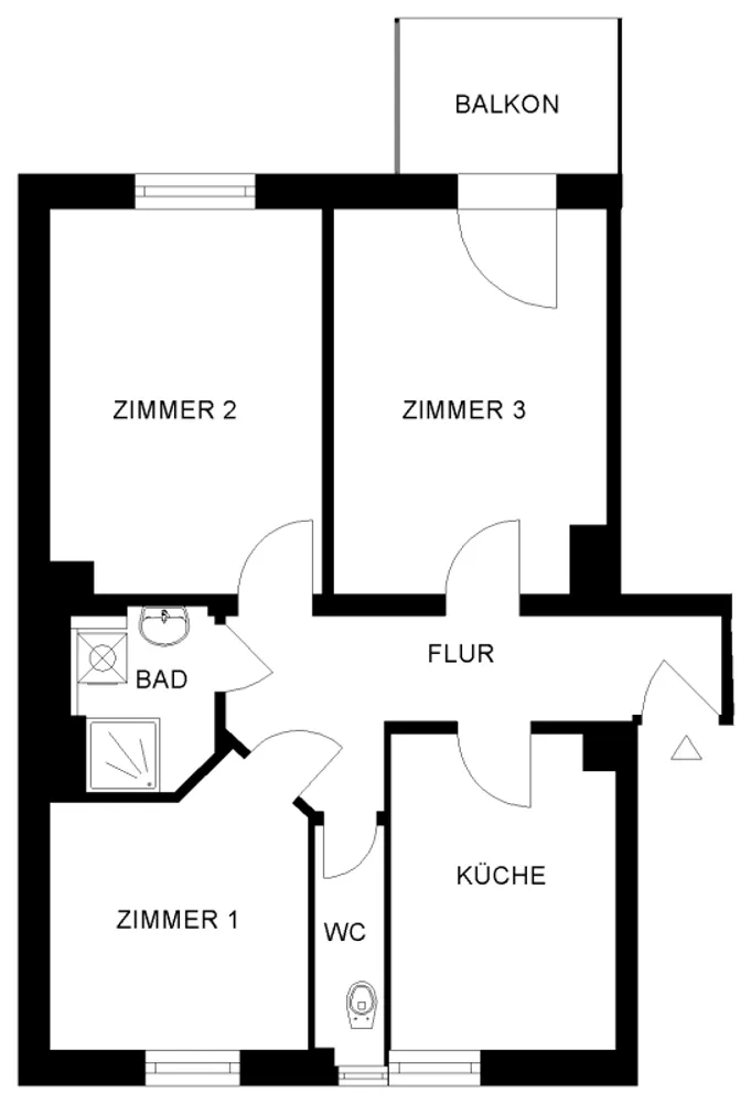 3 Zimmer Wohnung mit 67 m² in Nürnberg – Bild 3