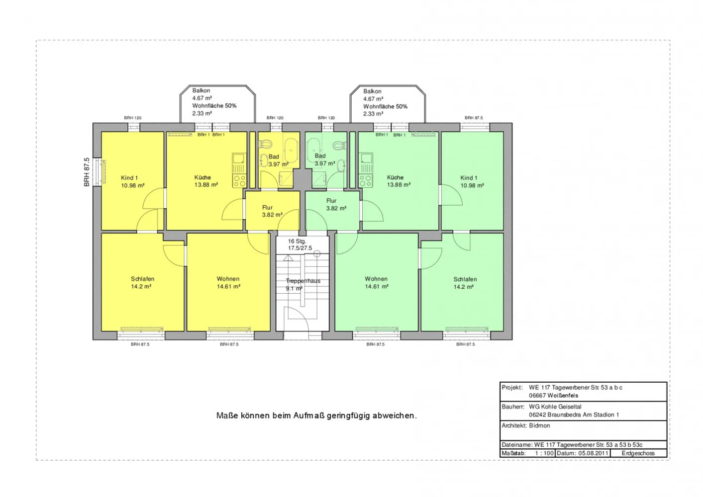 3 Zimmer Wohnung mit 64 m² in Weißenfels – Bild 1