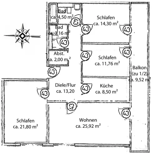 4 Zimmer Wohnung mit 115 m² in München – Bild 6