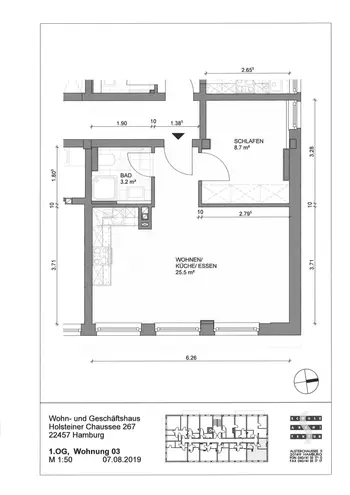 2 Zimmer Wohnung mit 37 m² in Hamburg – Bild 8