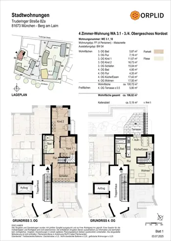 4 Zimmer Wohnung mit 107 m² in München – Bild 7