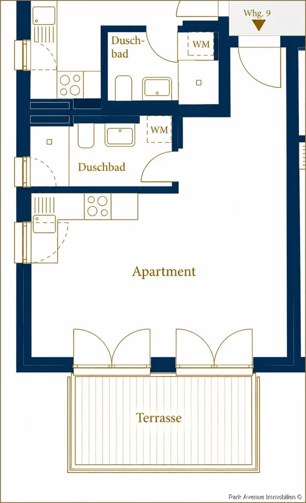 1 room apartment with 37 m² in Munich – Photo 9