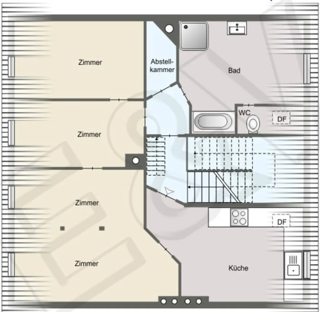 3 Zimmer Wohnung mit 75 m² in Wiesbaden – Bild 4