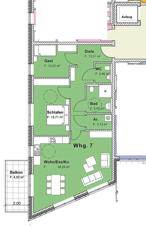 3 Zimmer Wohnung mit 94 m² in Borken – Bild 3