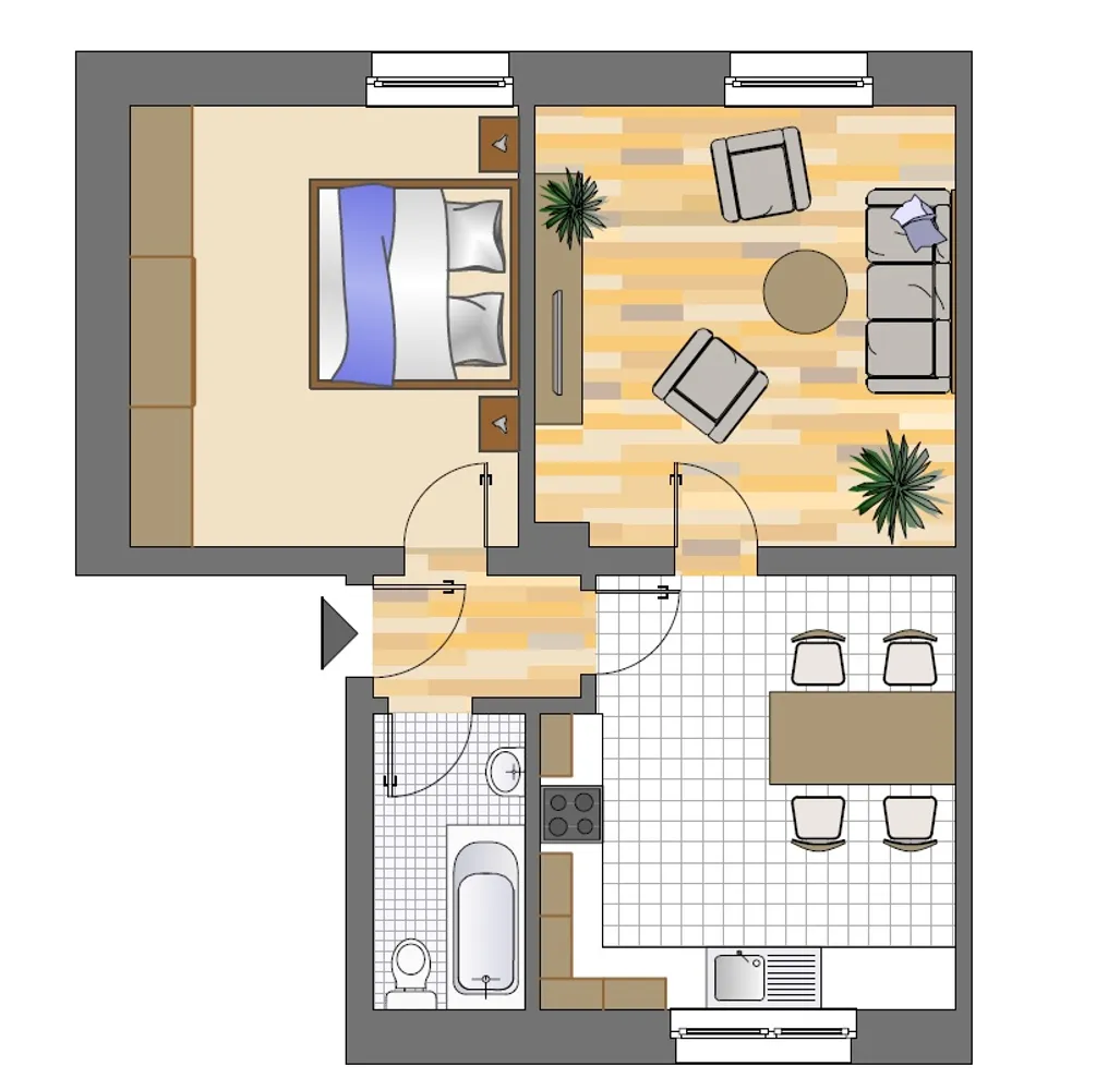 2 room apartment with 55 m² in Herten – Photo 7