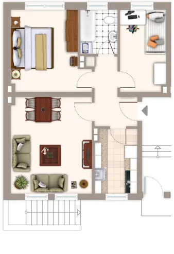 3 Zimmer Wohnung mit 74 m² in Mönchengladbach – Bild 2