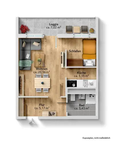 1 Zimmer Wohnung mit 35 m² in Chemnitz – Bild 11