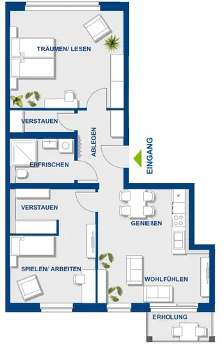 3 Zimmer Wohnung mit 81 m² in Berlin – Bild 2