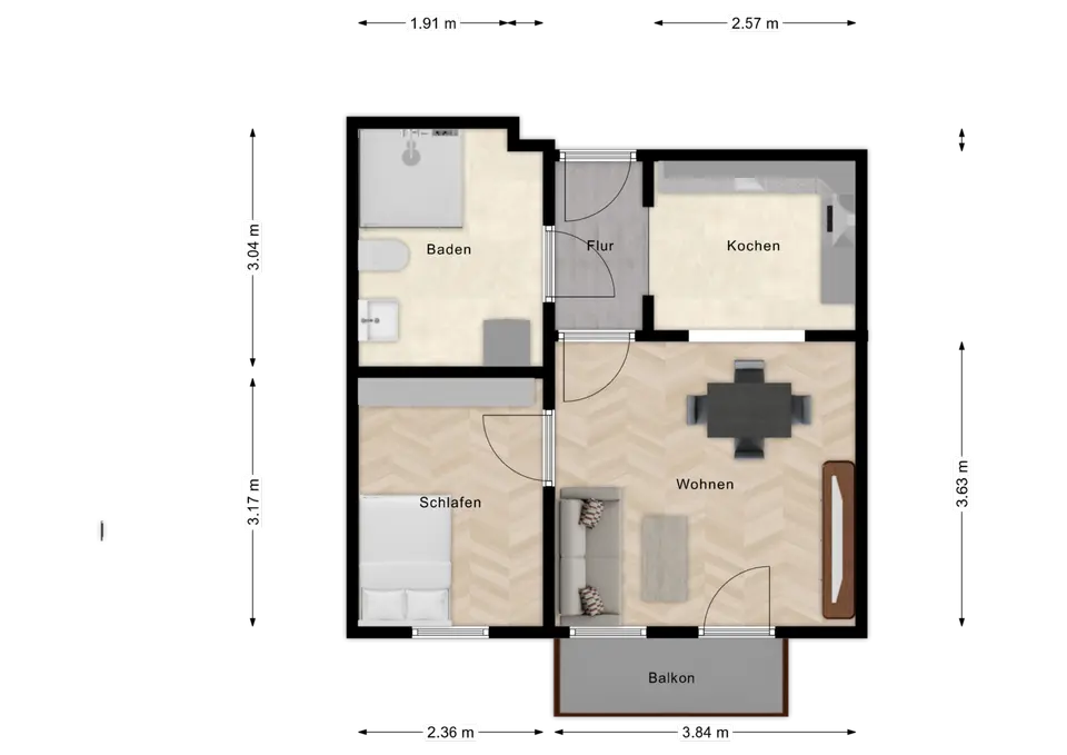 3 Zimmer Wohnung mit 70 m² in Halle (Saale) – Bild 6