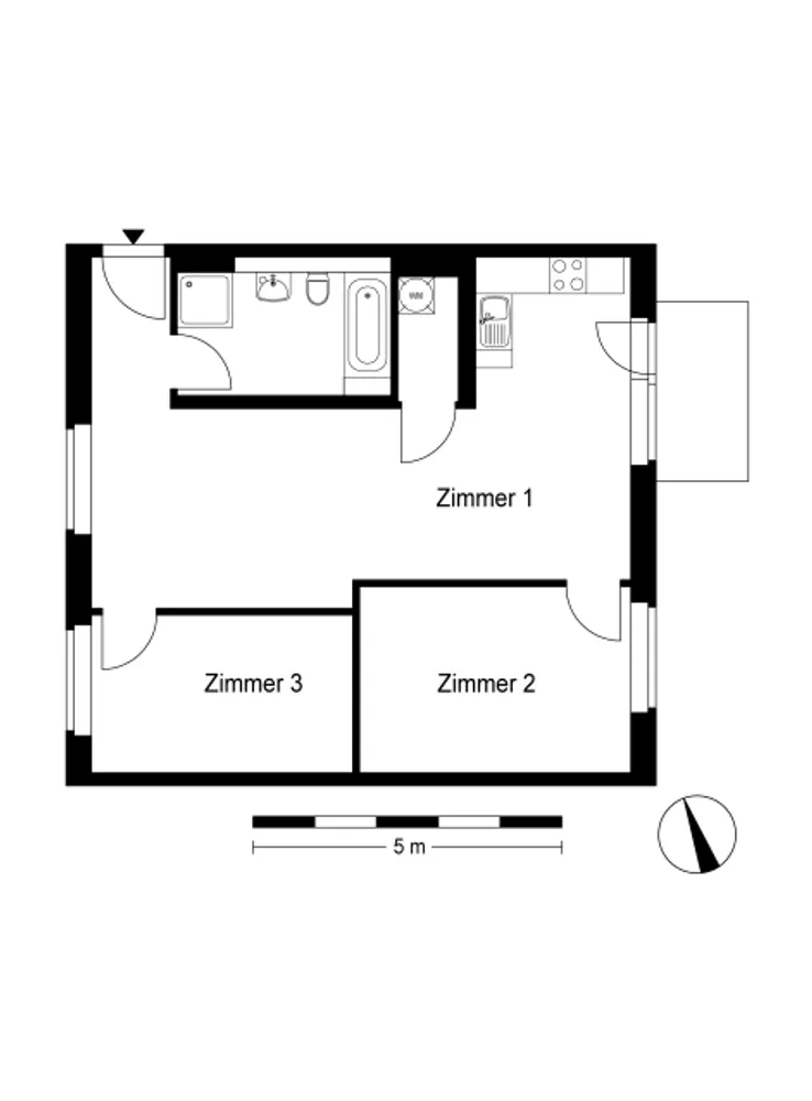 3 room apartment with 71 m² in Berlin – Photo 2