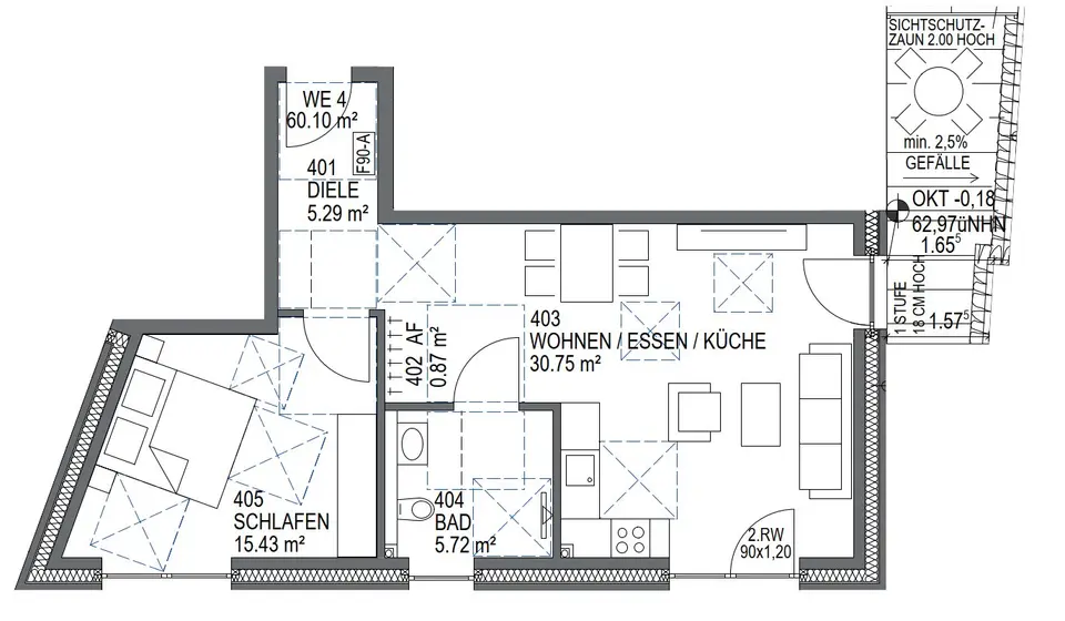 2 Zimmer Wohnung mit 60 m² in Hamm – Bild 5