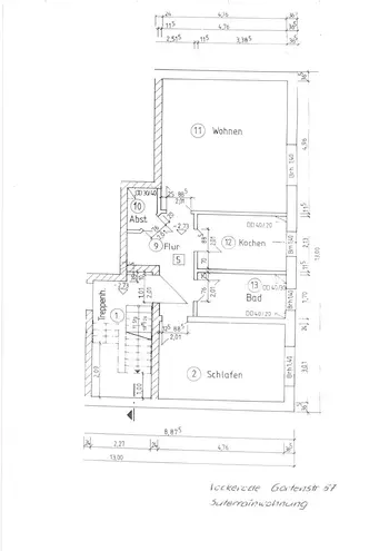 2 Zimmer Wohnung mit 56 m² in Wittenberg – Bild 2