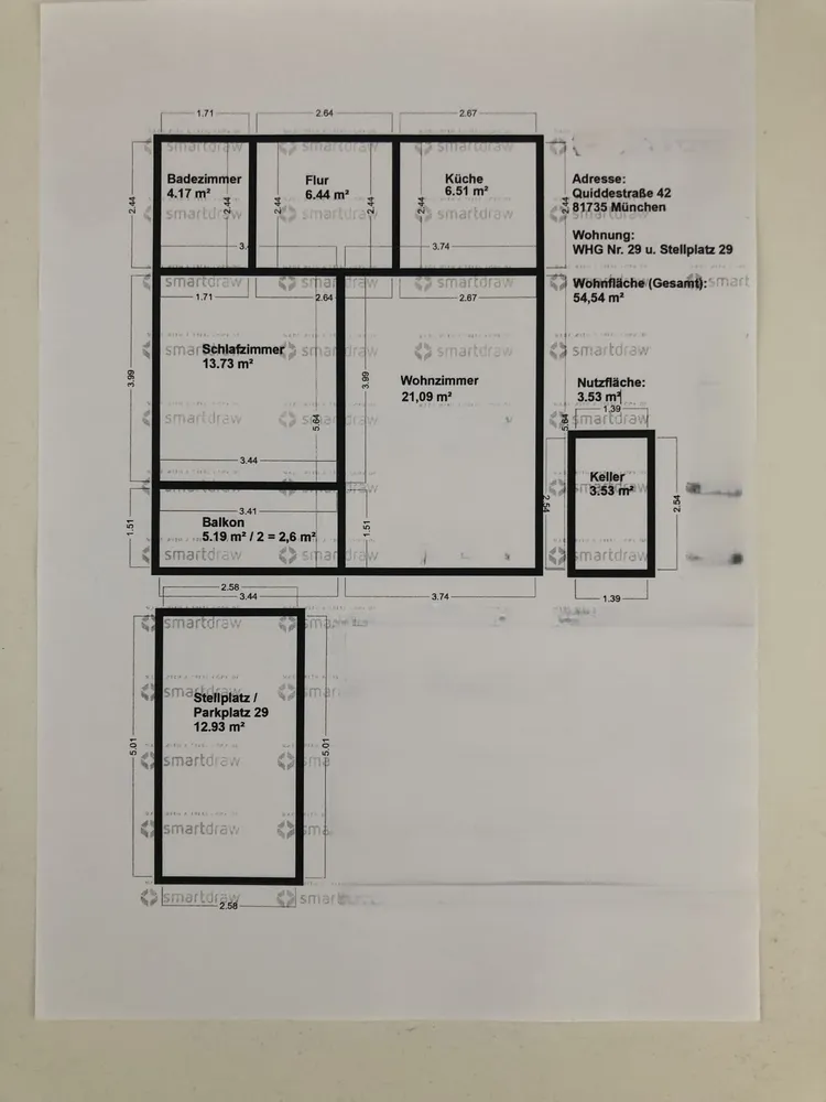 2 Zimmer Wohnung mit 56 m² in München – Bild 2