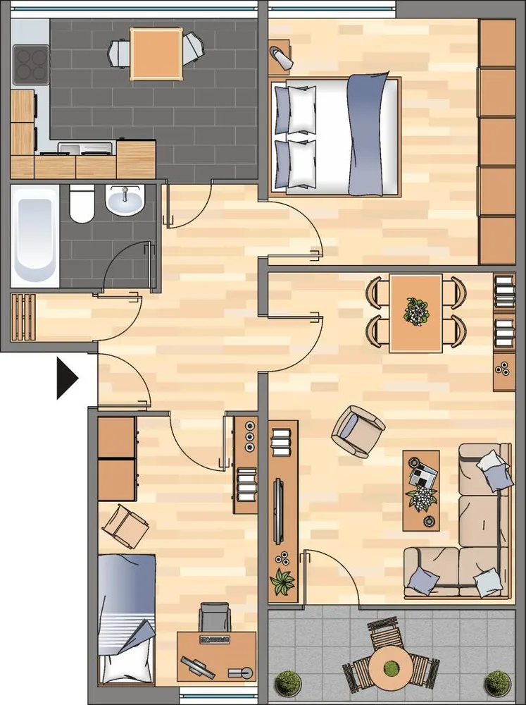 3 Zimmer Wohnung mit 70 m² in Dortmund – Bild 9
