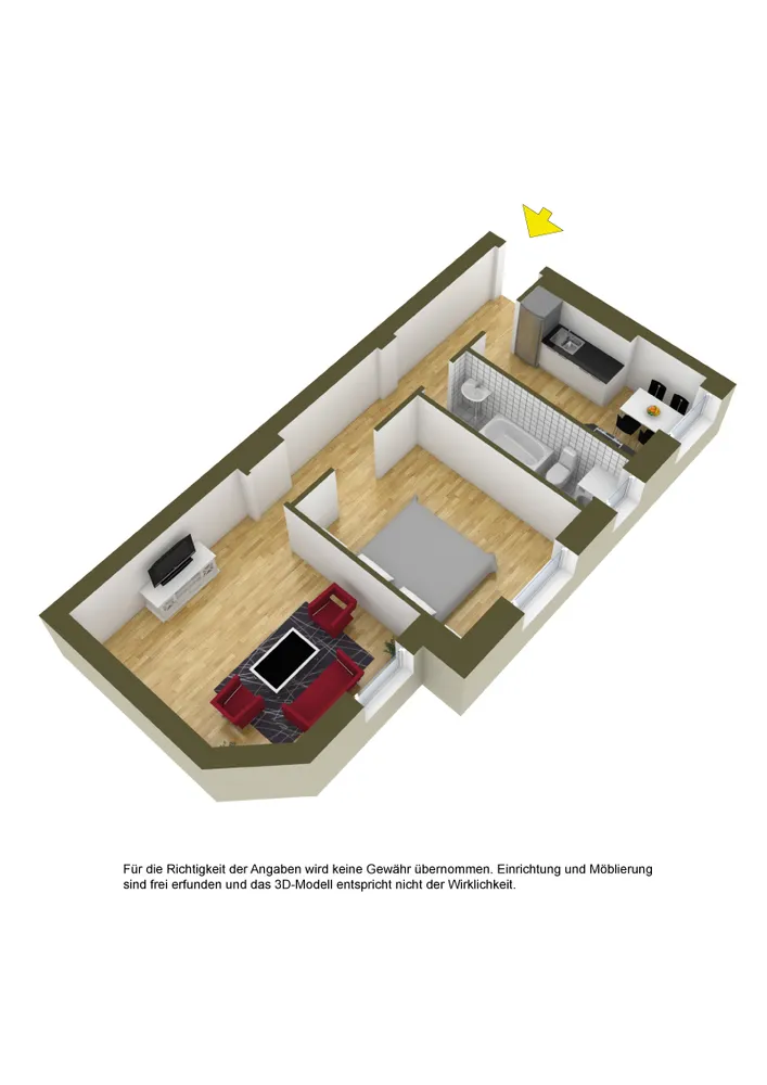 2 room apartment with 53 m² in Berlin – Photo 2