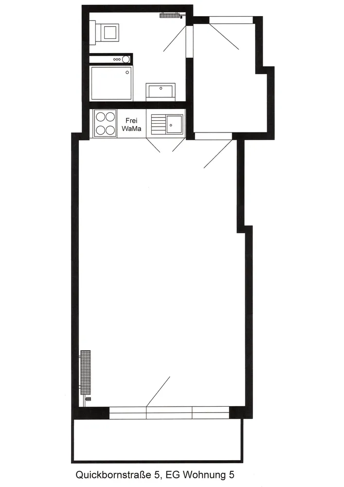 1 room apartment with 30 m² in Hamburg – Photo 5