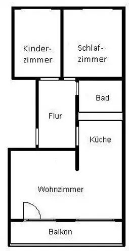 3 Zimmer Wohnung mit 59 m² in Halle (Saale) – Bild 2