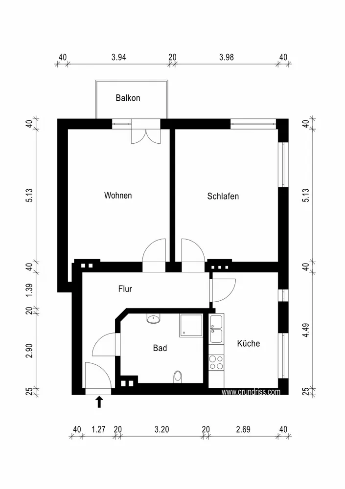 2 room apartment with 72 m² in Magdeburg – Photo 3