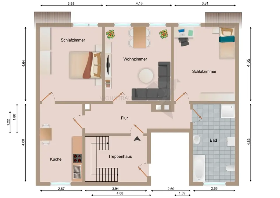 3 Zimmer Wohnung mit 90 m² in Zwickau – Bild 9