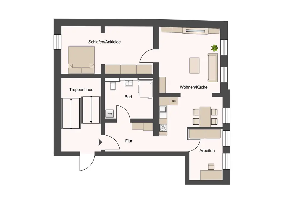 3 Zimmer Wohnung mit 68 m² in Delitzsch – Bild 4