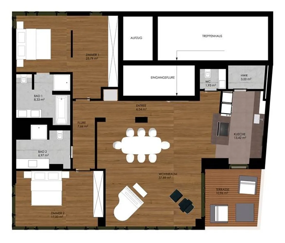 3 Zimmer Wohnung mit 130 m² in Hamburg – Bild 9