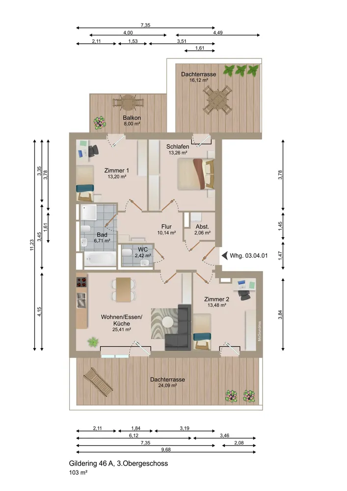 4 Zimmer Wohnung mit 102 m² in Hamburg – Bild 8