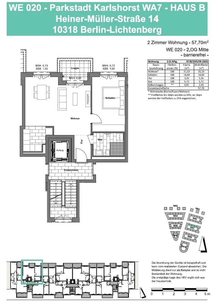 2 Zimmer Wohnung mit 58 m² in Berlin – Bild 4
