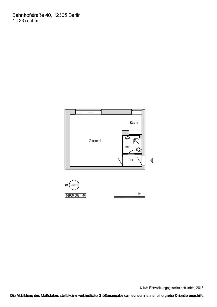 1 room apartment with 35 m² in Berlin – Photo 3