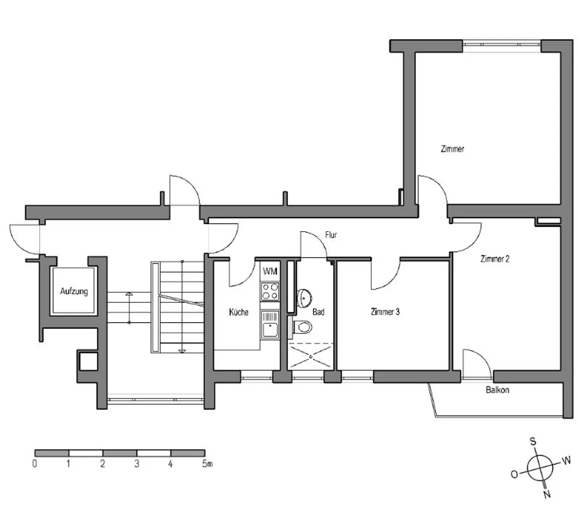 3 Zimmer Wohnung mit 65 m² in Bielefeld – Bild 2