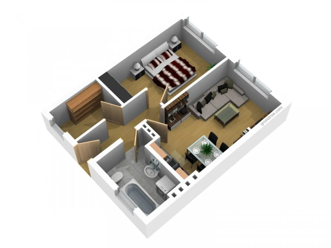 2 room apartment with 42 m² in Magdeburg – Photo 2