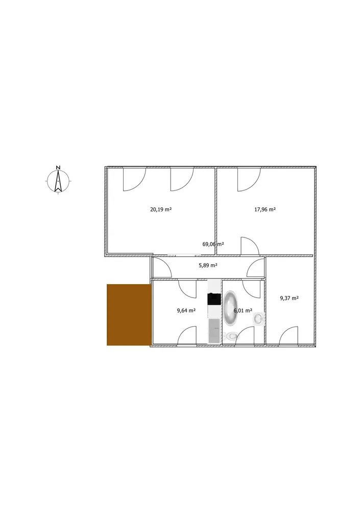 3 room apartment with 64 m² in Bitterfeld-Wolfen – Photo 3