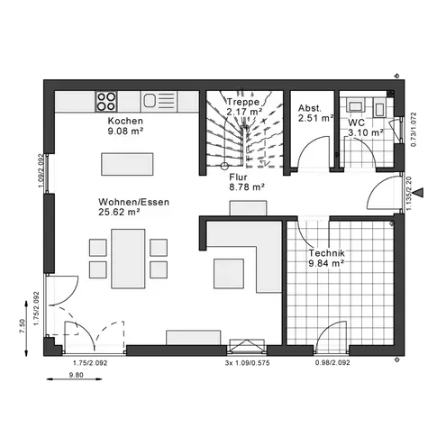 3 Zimmer Haus mit 122 m² in Köln – Bild 4