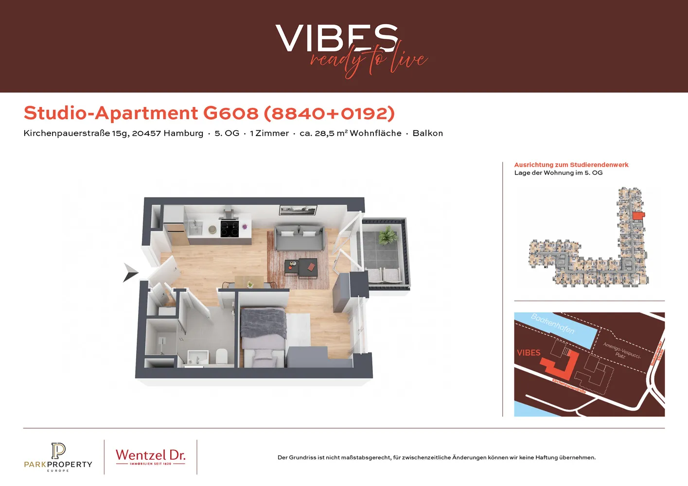 1 Zimmer Wohnung mit 29 m² in Hamburg – Bild 12