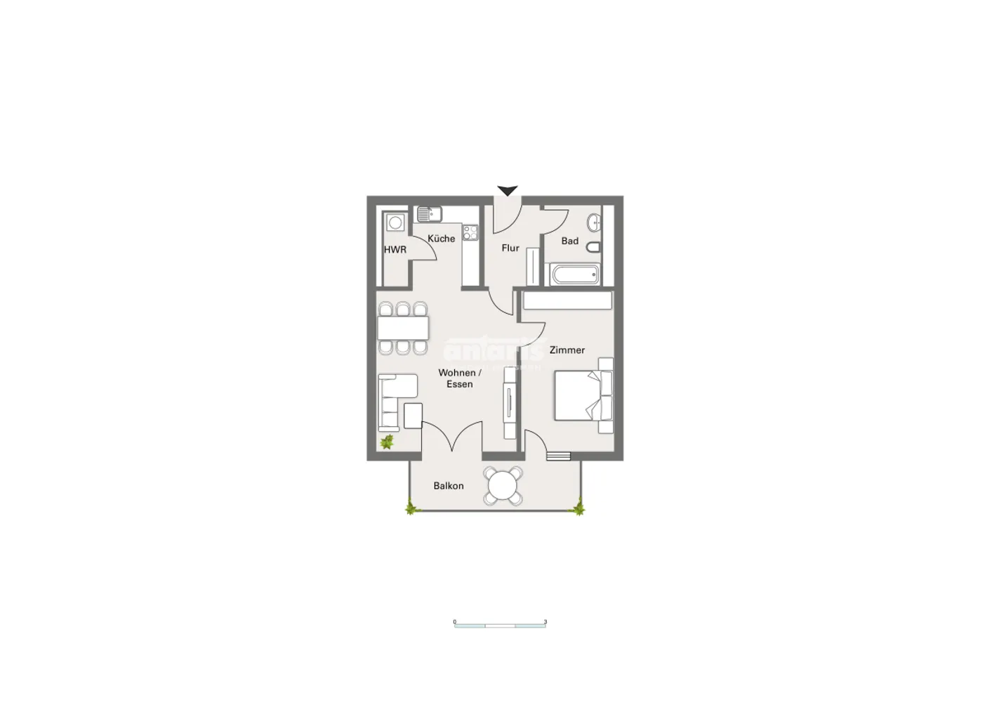 2 Zimmer Wohnung mit 59 m² in Erfurt – Bild 4