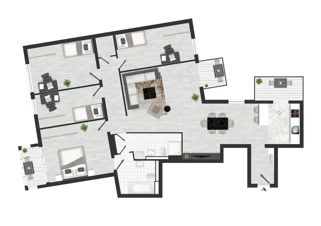 5 Zimmer Wohnung mit 138 m² in Leipzig – Bild 5