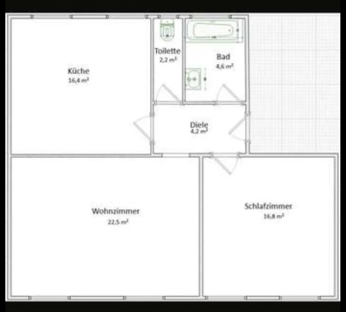 2 Zimmer Wohnung mit 67 m² in Krefeld – Bild 7