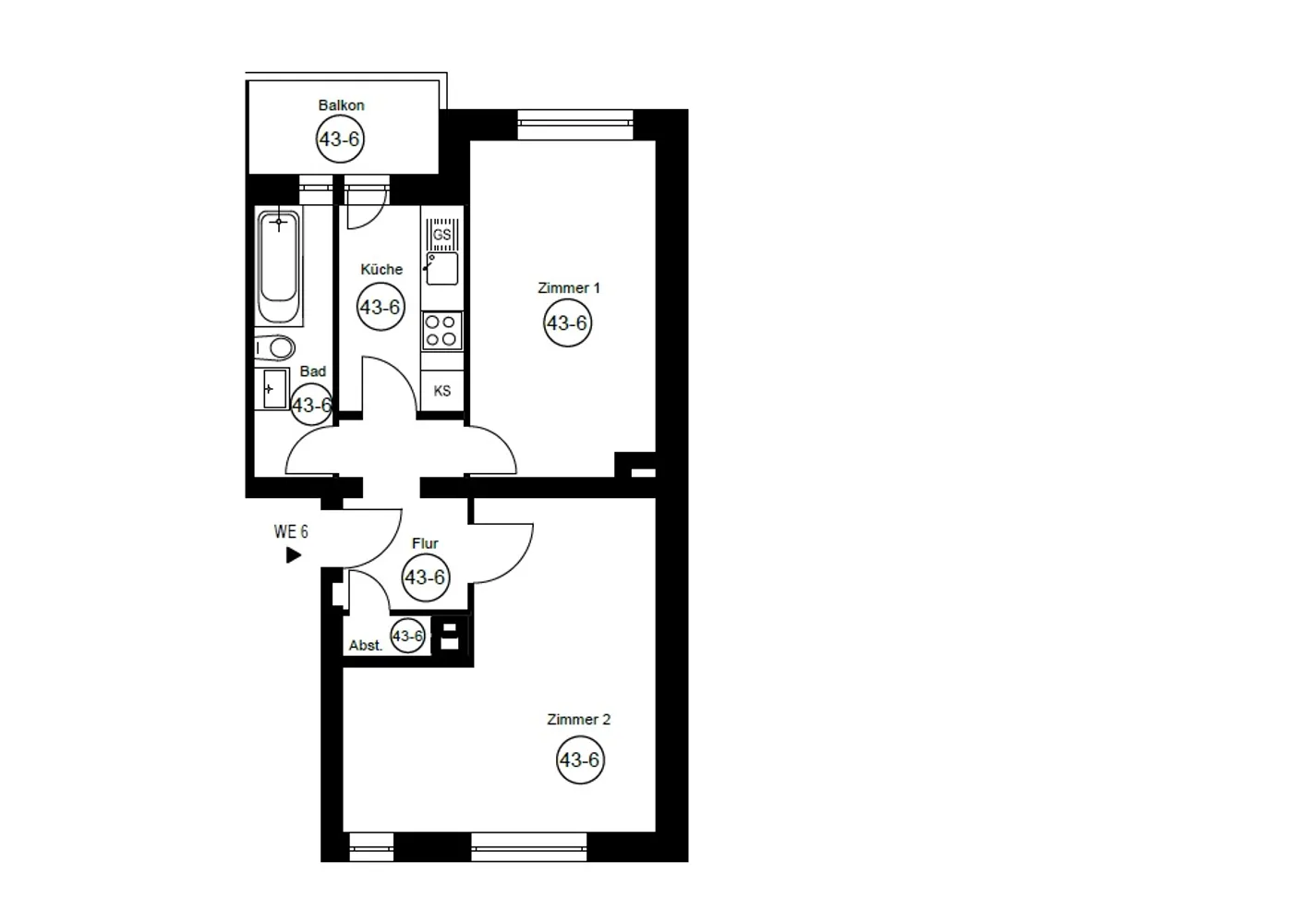 2 Zimmer Wohnung mit 54 m² in Leipzig – Bild 9