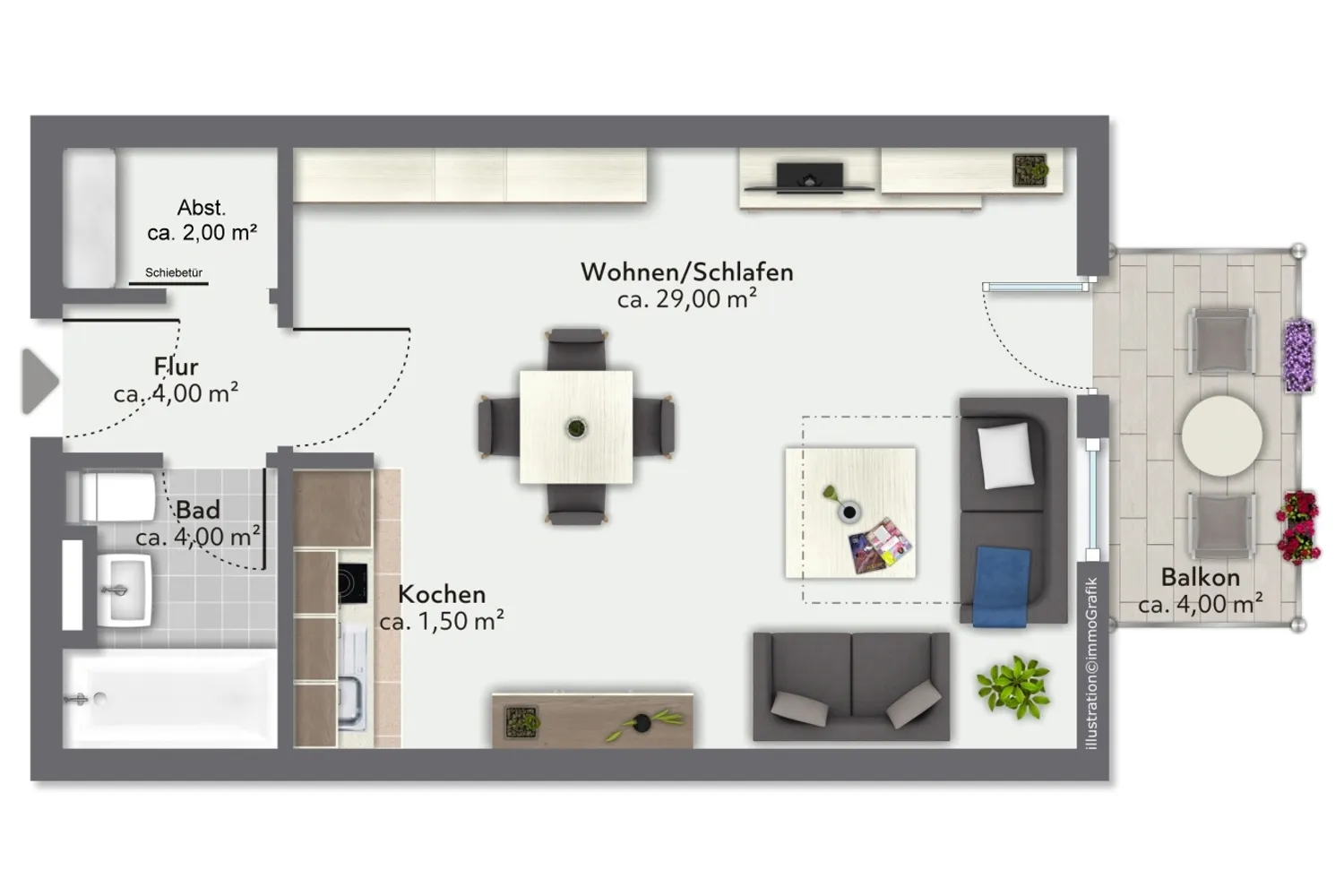 1 Zimmer Wohnung mit 40 m² in Dresden – Bild 9