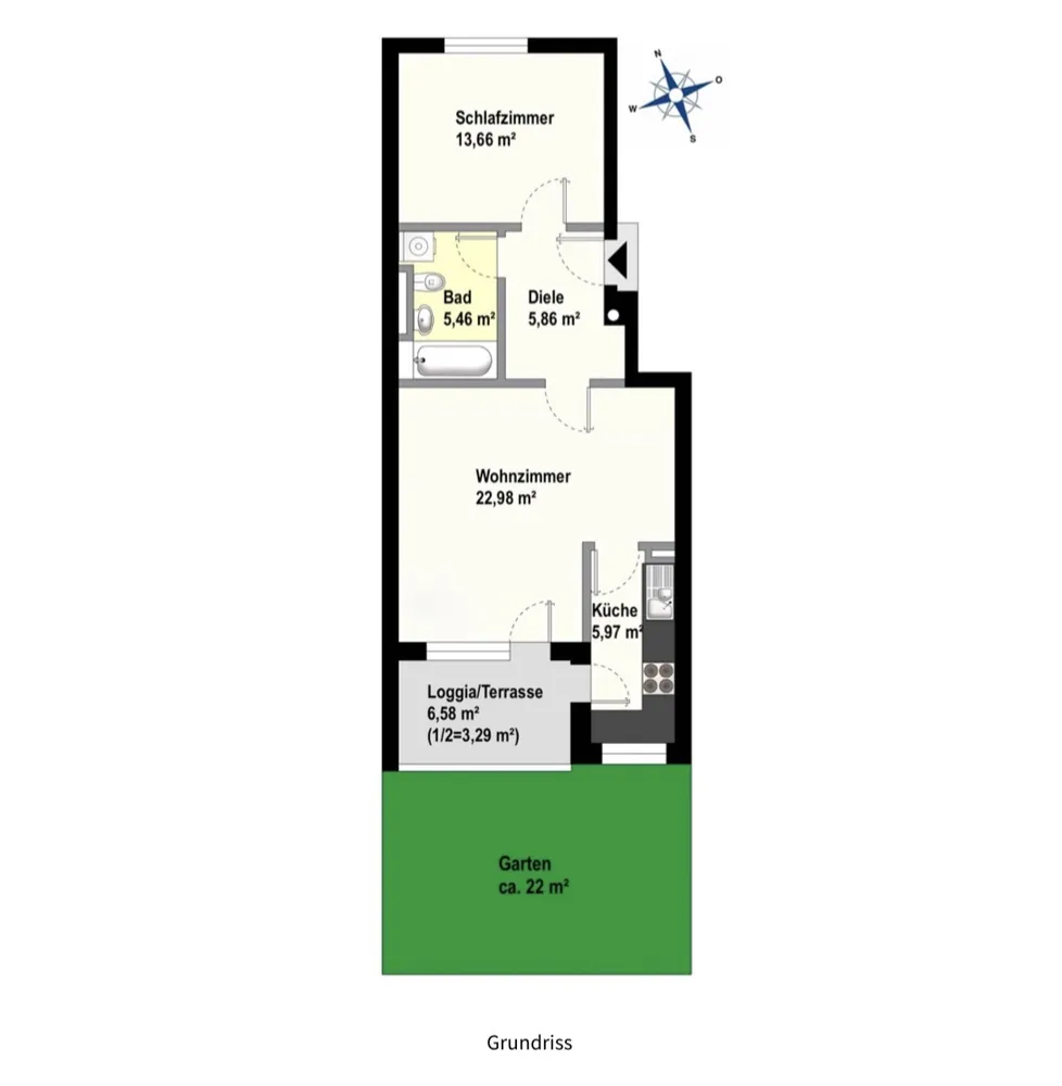 2 Zimmer Wohnung mit 57 m² in München – Bild 8