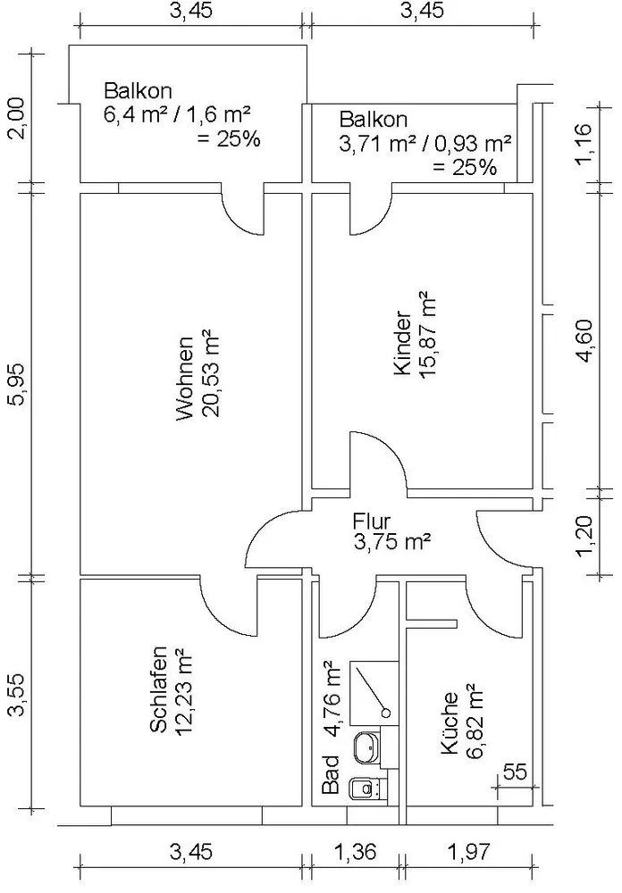 3 room apartment with 70 m² in Zeitz – Photo 5