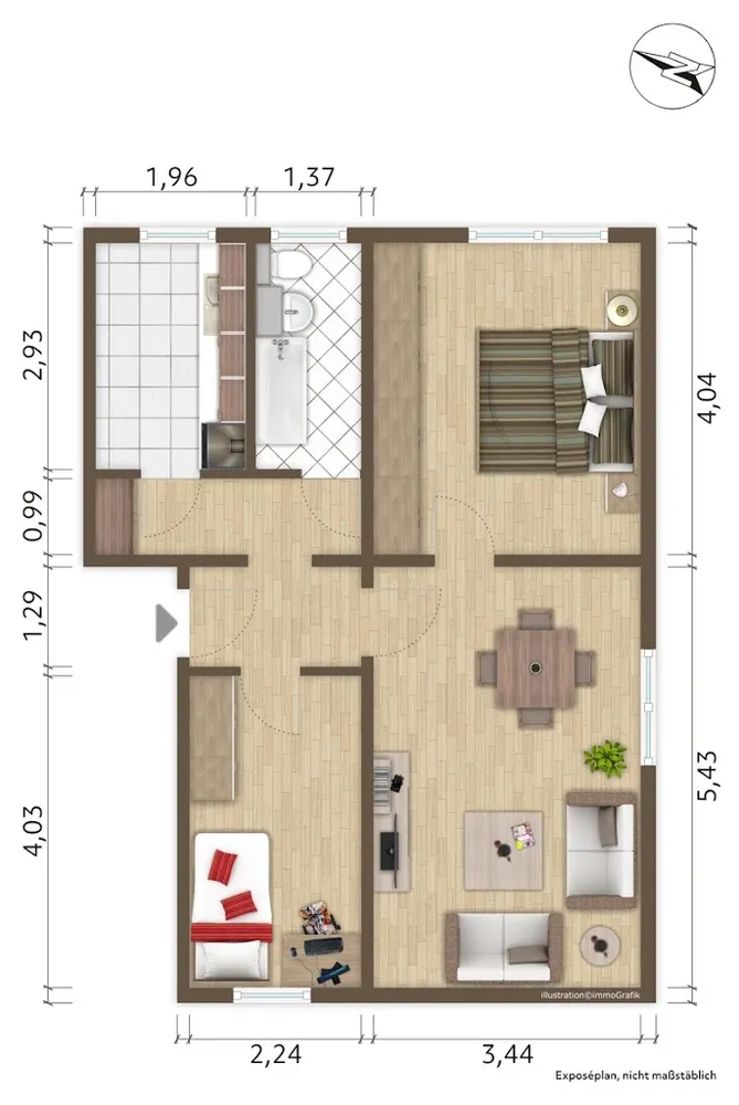 3 Zimmer Wohnung mit 58 m² in Hoyerswerda – Bild 3