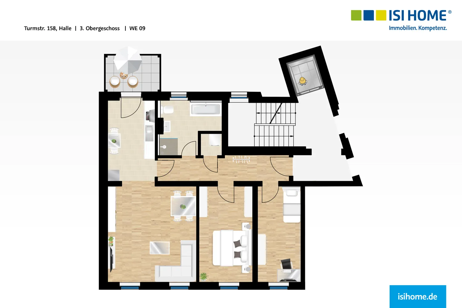 3 Zimmer Wohnung mit 84 m² in Halle (Saale) – Bild 8