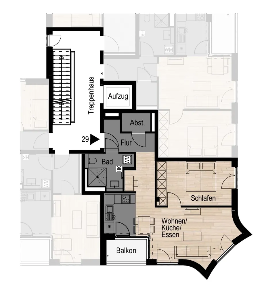 2 Zimmer Wohnung mit 65 m² in München – Bild 9