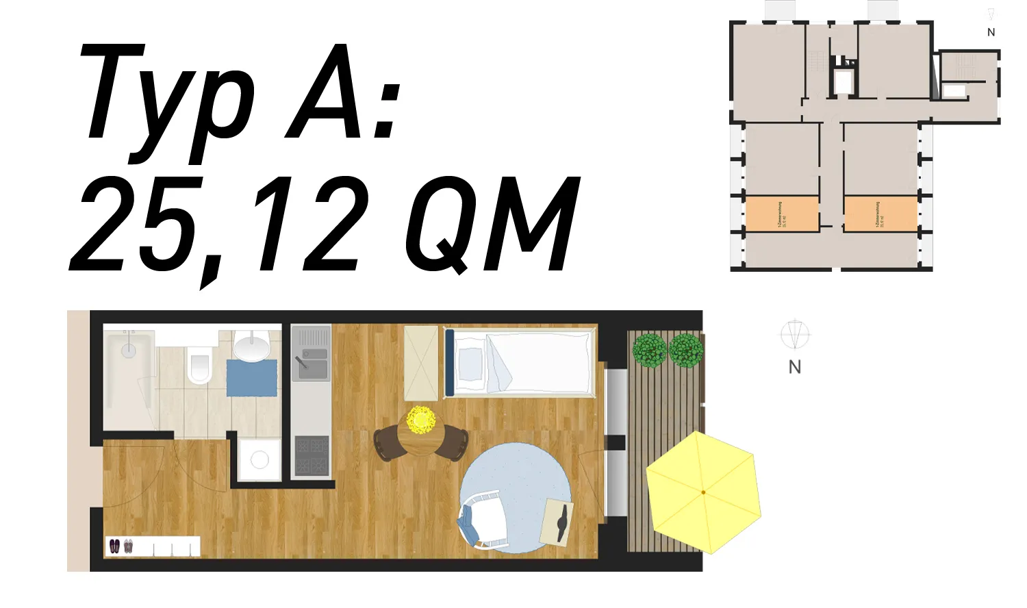 1 Zimmer Wohnung mit 25 m² in Halle (Saale) – Bild 7