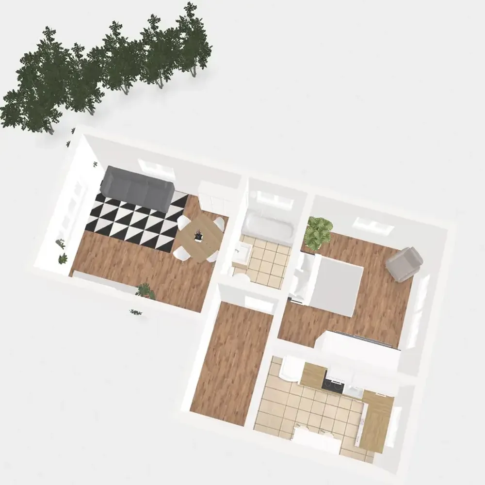 2 room apartment with 50 m² in Stuttgart – Photo 2