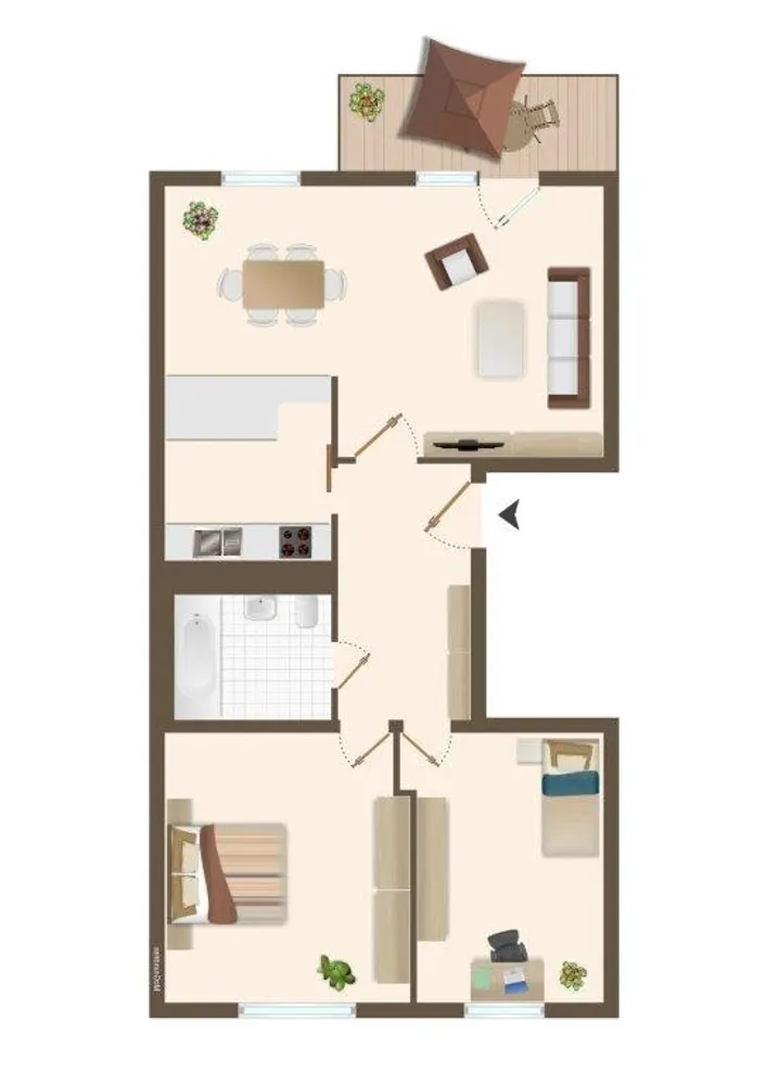 3 Zimmer Wohnung mit 57 m² in Cottbus – Bild 10