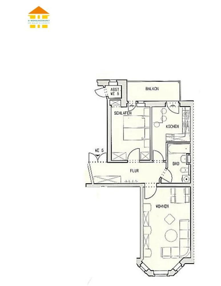 2 Zimmer Wohnung mit 58 m² in Chemnitz – Bild 7
