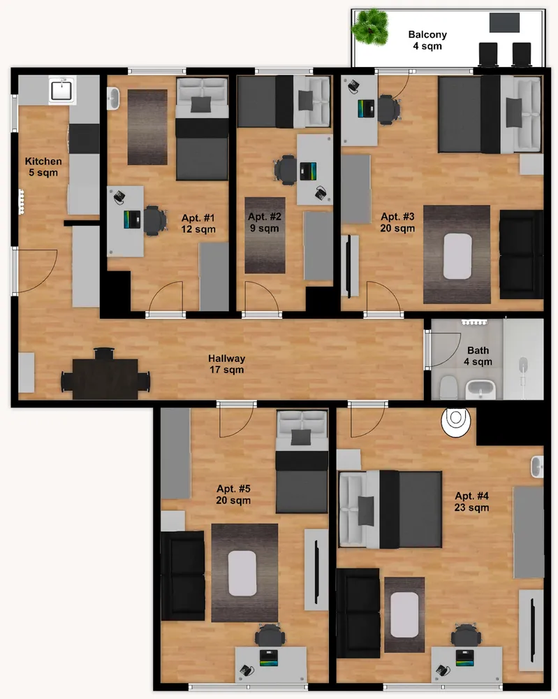WG-Zimmer mit 22 m² in München – Bild 2